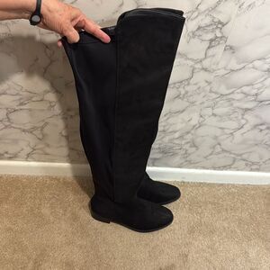 NEW Fashion Nova Black Over The Knee Boots Size 10